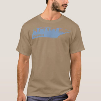 Camiseta Legal Blue Tennessee State Outline Memphis City Sk