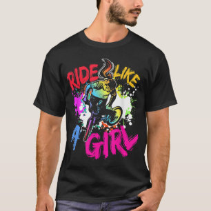 Camiseta Legal BMX Bike Splash Art BMX Rider Como Uma Gir