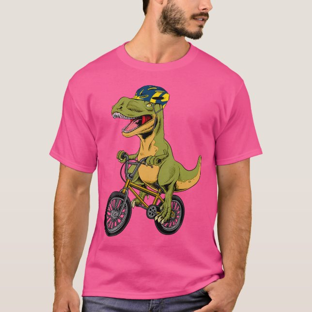 Camiseta Legal Bmx Para Rapazes Rider T Rex Dinosaur Bi (Frente)