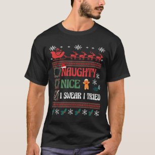 Camiseta Legal Bonito Eu Juro Que Tentei Lista De Natal Coi