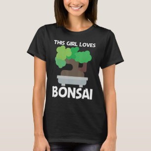 Camiseta Legal Bonsai Para Garotas Crianças Jardim De Plant