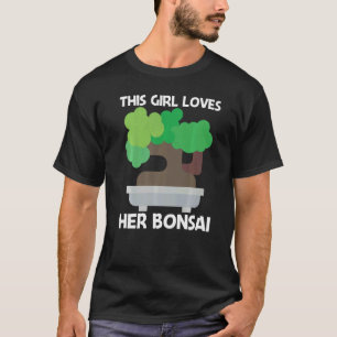 Camiseta Legal Bonsai Para Garotas Crianças Jardim De Plant