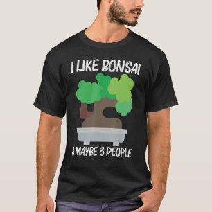 Camiseta Legal Bonsai para homens, horta de árvores