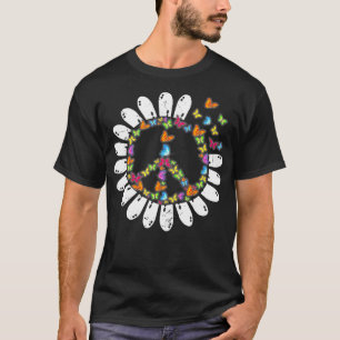 Camiseta Legal Borboleta-Borboleta Paz Amor 60s Hippie Ins