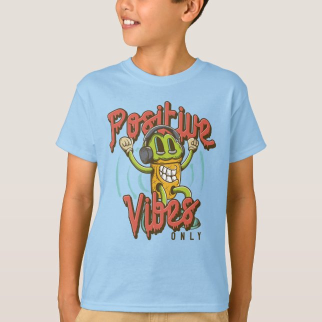 Camiseta Legal Boys Positive Vibs Somente Cara Sorvete (Frente)