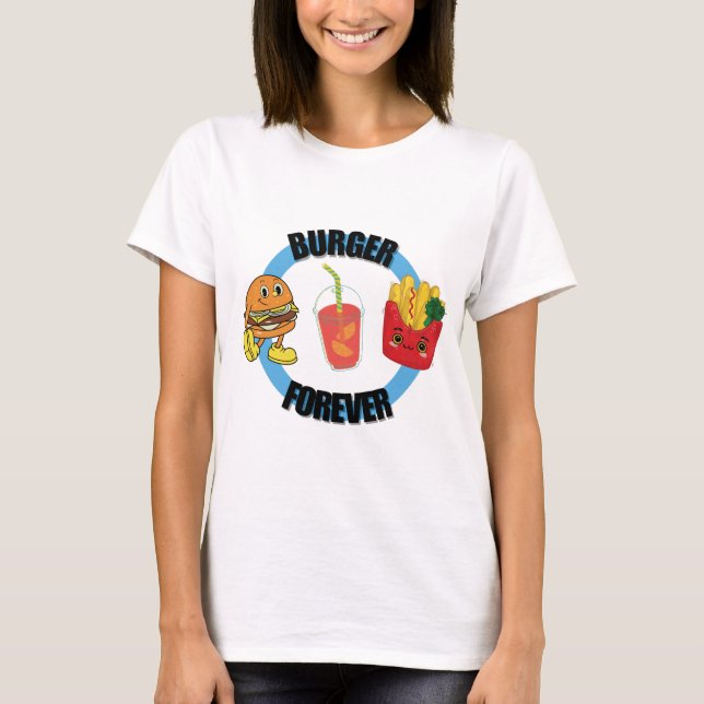 Camiseta Legal Burger Feliz para Amigos Fries (Frente)