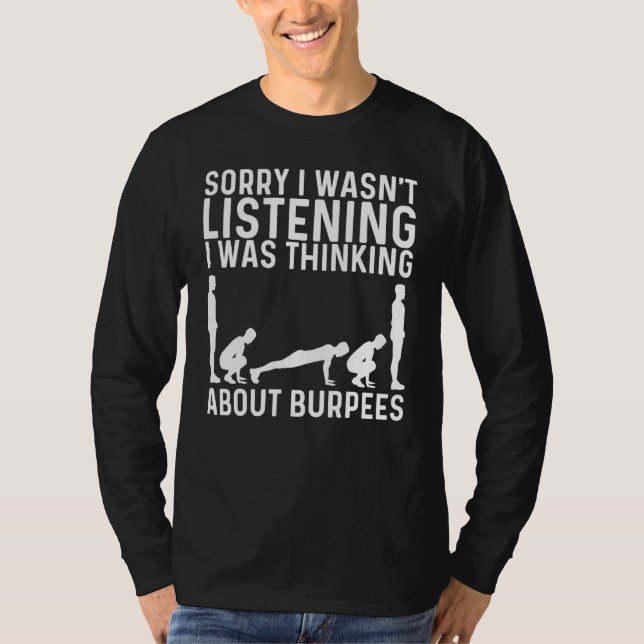 Camiseta Legal Burpeia Para Homens Trabalhando Em Malhações (Frente)