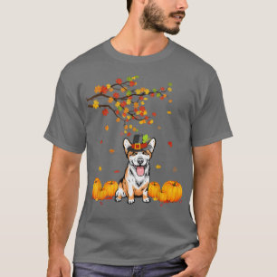 Camiseta Legal Cachorro do Corgi no outono
