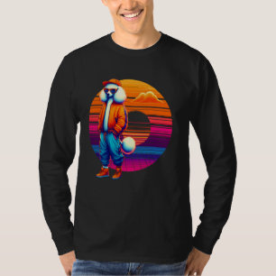 Camiseta Legal Cachorro Estilo Urbano Moderno Sunset Retro 