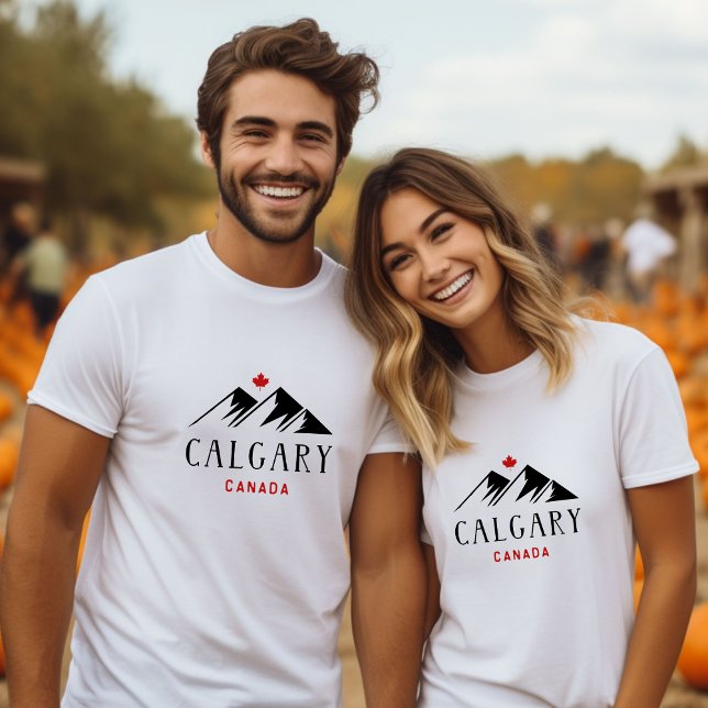 Camiseta Legal Calgary Canada Mountain Maple Leaf (Criador carregado)