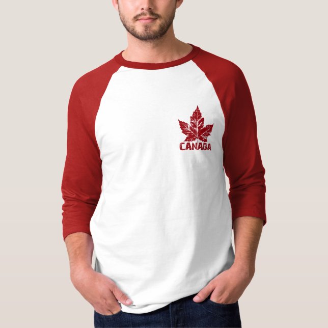 Camiseta Legal Canadá Jersey Retro Maple Leaf Souvenir (Frente)