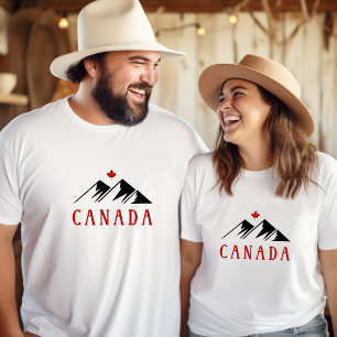Camiseta Legal Canadá Montanha Folha de Mapeamento Canadens