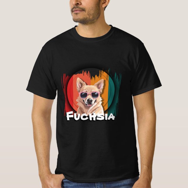 Camiseta Legal Cão Fúchsia - Pet Divertido e Na moda (Frente)