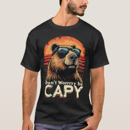 Camiseta Legal Capybara Não se preocupe com Capy Engraçados