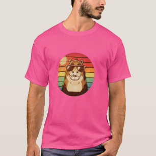 Camiseta Legal Capybara Sunset Pop Art Design