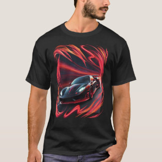 Camiseta Legal carro, tempestade vermelha