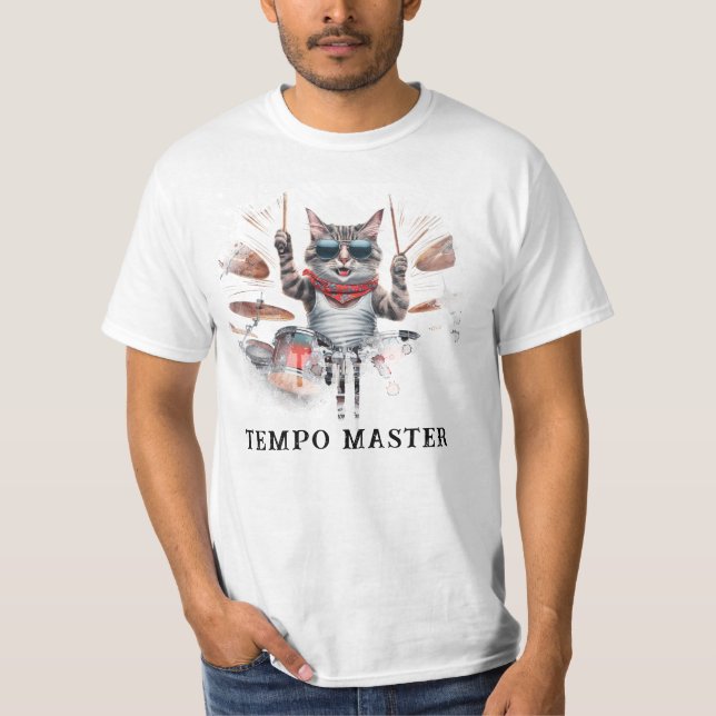 Camiseta *~* Legal Cat AP91 DRUMMER Color Percussionista (Frente)