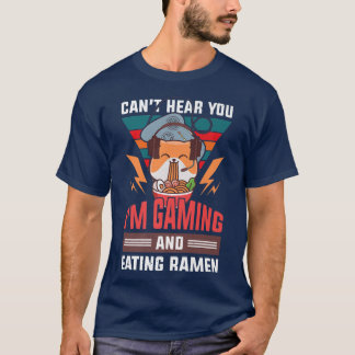 Camiseta Legal Cat E RamenVideo Gamer Ramen Cat Design