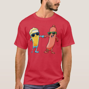 Camiseta Legal cerveja com salsicha deliciosa como melhores