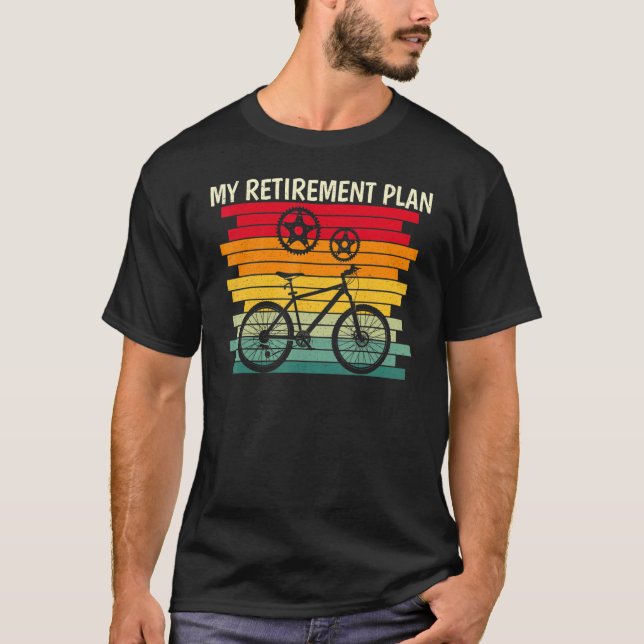 Camiseta Legal ciclismo meu plano de aposentadoria caminhan (Frente)