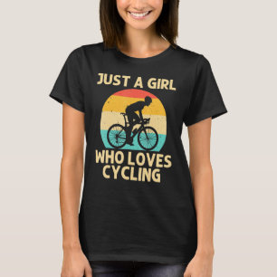 Camiseta Legal Ciclo Para Meninas Crianças Ciclista Montage