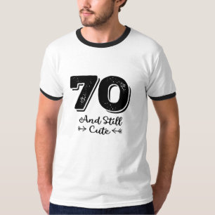 Camiseta legal citação de aniversário de 70