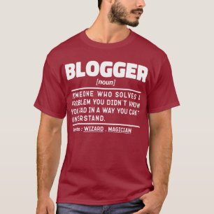 Camiseta Legal citação do Blogger Noun Definition Engraçado