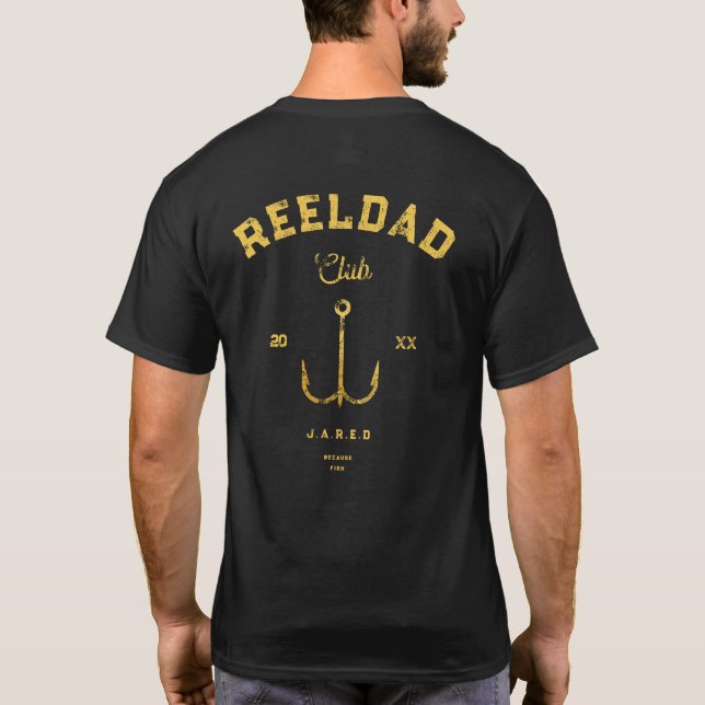 Camiseta Legal Clube do PAI REEL com Dia de os pais de pesc (Verso)