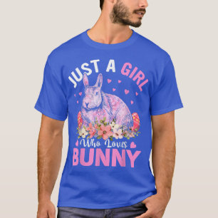 Camiseta Legal Coelho Só Uma Garota Que Ama Coelhinho