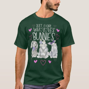 Camiseta Legal Coelho T, Só Uma Menina Que Ama Coelhinhos