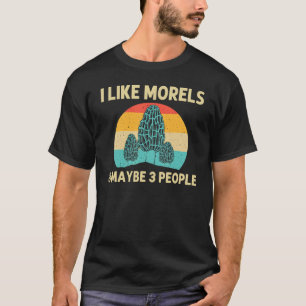 Camiseta Legal Cogumelo Morel Para Homens Caçando Forragens