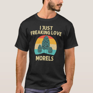 Camiseta Legal Cogumelo Morel Para Homens Caçando Forragens