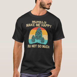 Camiseta Legal Cogumelo Morel Para Homens Caçando Forragens