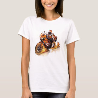 Camiseta legal com a moto design do autor