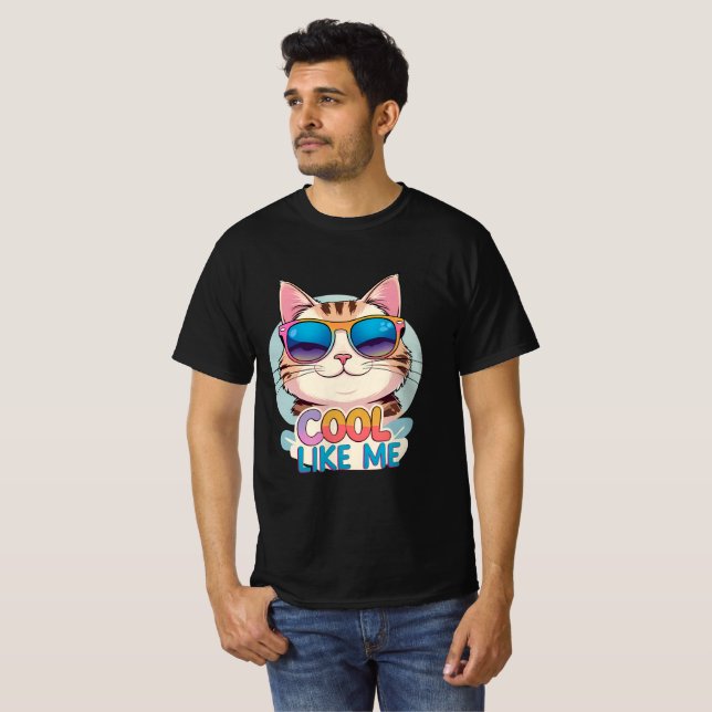 Camiseta Legal como eu, gato (Frente Completa)
