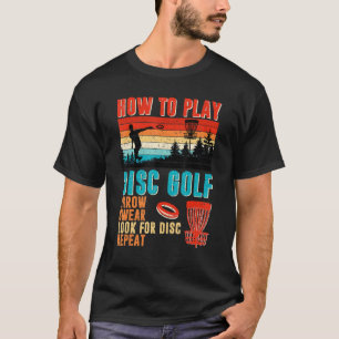 Camiseta Legal Como Tocar O Disco De Golfe Fecha Procure Di