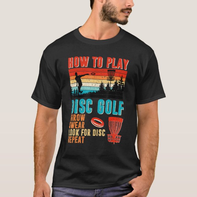 Camiseta Legal Como Tocar O Disco De Golfe Fecha Procure Di (Frente)