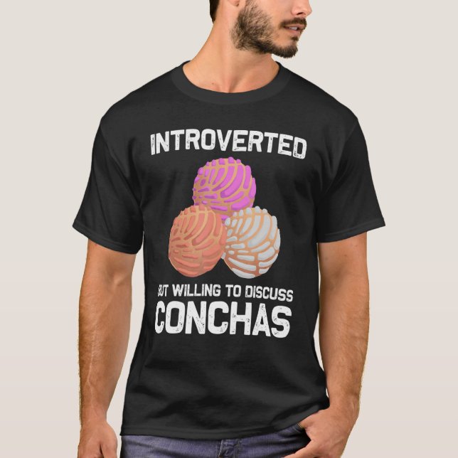 Camiseta Legal Concha para Homens Pan Dulce Latino Mexicano (Frente)