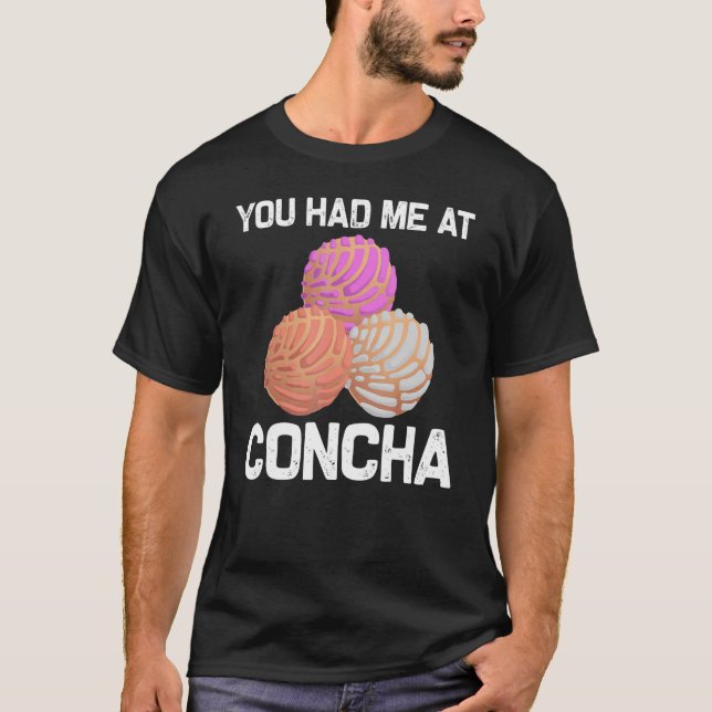 Camiseta Legal Concha para Homens Pan Dulce Latino Mexicano (Frente)