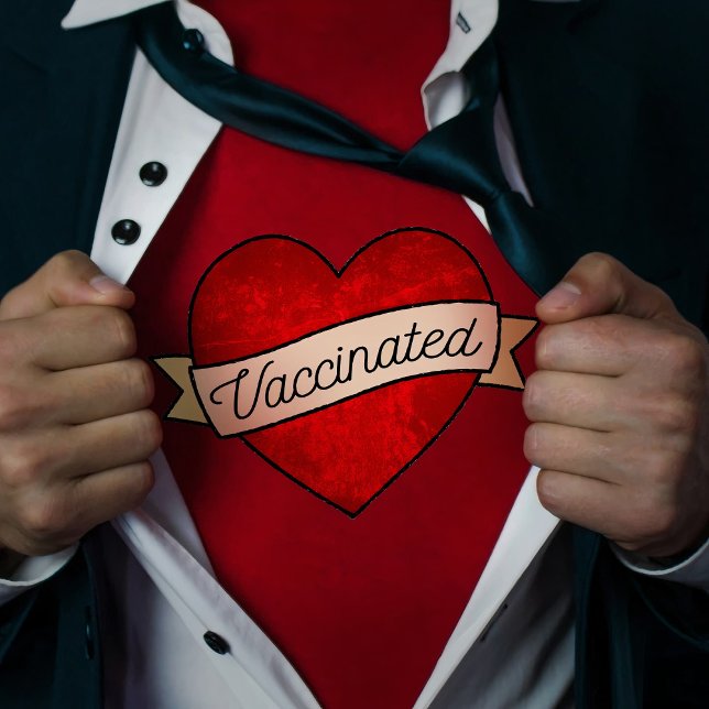 Camiseta Legal Coração Vermelho Retrodiverso Com Banner Vac (Criador carregado)