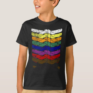 Camiseta Legal Cores Ilustradas do Cinturão de Karate - Art