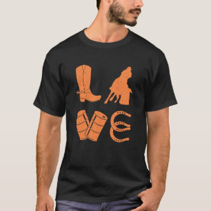 Camiseta Legal Corrida De Barrel Para Mulheres Meninas Rode