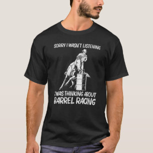 Camiseta Legal Corrida De Barril Para Mulheres Homens Rodeo
