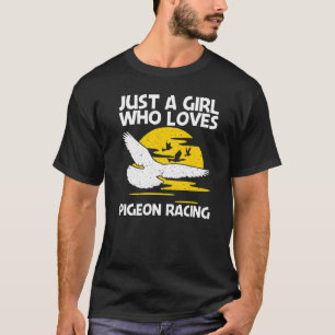 Camiseta Legal Corrida De Pombo Para Meninas Crianças Homin