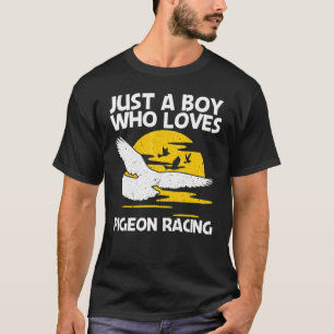 Camiseta Legal Corrida De Pombo Para Meninos Homing Pigeon