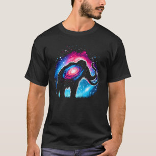 Camiseta Legal Cosmic Wooly Mammoth Galaxy Espaço Gráfico A
