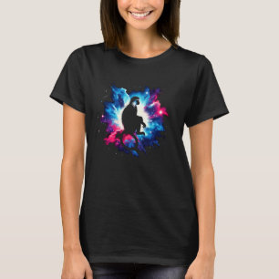 Camiseta Legal Cósmico Colobus Macaco Galáxia Espaço Gráfic