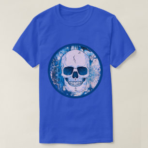 Camiseta Legal crânio azul