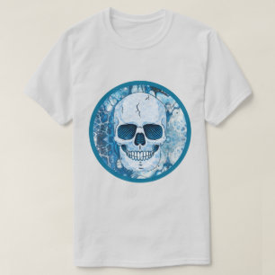 Camiseta Legal crânio azul