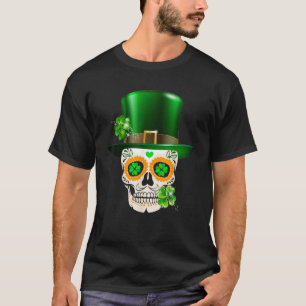 Camiseta Legal crânio de açúcar Saint Patrick Day Shamrock 